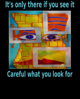 Its only there if you see it Careful what you look for- smaller colored text-rev2-3383x4192